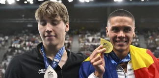 Rușii recunosc superioritatea lui David Popovici asupra campionului lor. L-au denumit ”Titanul din România”!