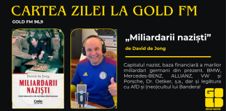 Cartea zilei la GOLD FM, ”Miliardarii naziști”, de David de Jong. Capitalul nazist, baza financiară a marilor miliardari germani din prezent. BMW, Mercedes-BENZ, ALLIANZ, VW și Porsche, Dr. Oetker, ș.a., dar și legătura cu AfD și (neo)cultul lui Bandera!
