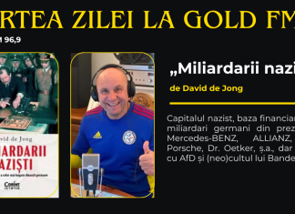 Cartea zilei la GOLD FM, ”Miliardarii naziști”, de David de Jong. Capitalul nazist, baza financiară a marilor miliardari germani din prezent. BMW, Mercedes-BENZ, ALLIANZ, VW și Porsche, Dr. Oetker, ș.a., dar și legătura cu AfD și (neo)cultul lui Bandera!