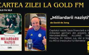 Cartea zilei la GOLD FM, ”Miliardarii naziști”, de David de Jong. Capitalul nazist, baza financiară a marilor miliardari germani din prezent. BMW, Mercedes-BENZ, ALLIANZ, VW și Porsche, Dr. Oetker, ș.a., dar și legătura cu AfD și (neo)cultul lui Bandera!