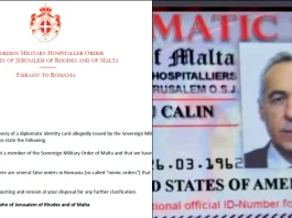 Călin Georgescu acuzat și că posedă legitimație falsă a Ordinului de Malta. Comunicat oficial al organizației!