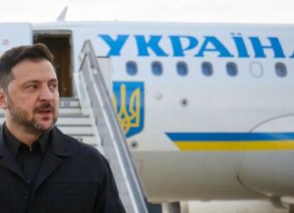 Avionul lui Zelenski, la un pas să fie lovit de o dronă imediat după ce a decolat de la Chișinău spre Oslo