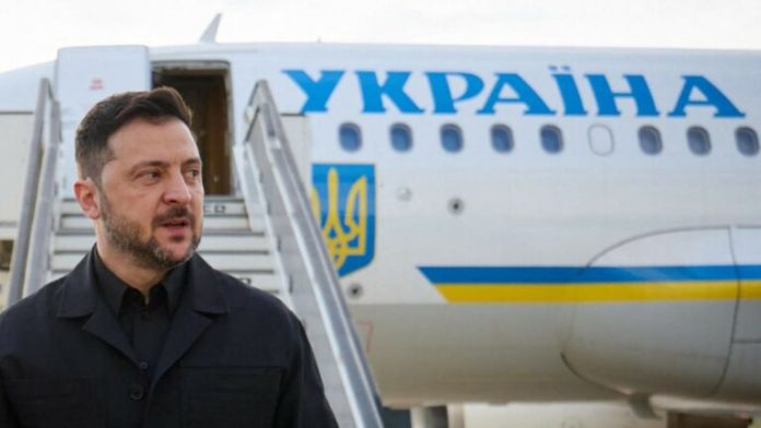 Avionul lui Zelenski, la un pas să fie lovit de o dronă imediat după ce a decolat de la Chișinău spre Oslo Avionul lui Zelenski, la un pas să fie lovit de o dronă imediat după ce a decolat de la Chișinău spre Oslo