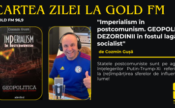 Cartea Zilei la GOLD FM, ”Imperialism în postcomunism. GEOPOLITICA DEZORDINII în fostul lagăr socialist”, autor Cozmin Gușă. Statele postcomuniste sunt pe agenda înțelegerilor Putin-Trump-Xi referitoare la (re)împărțirea sferelor de influență în lume!