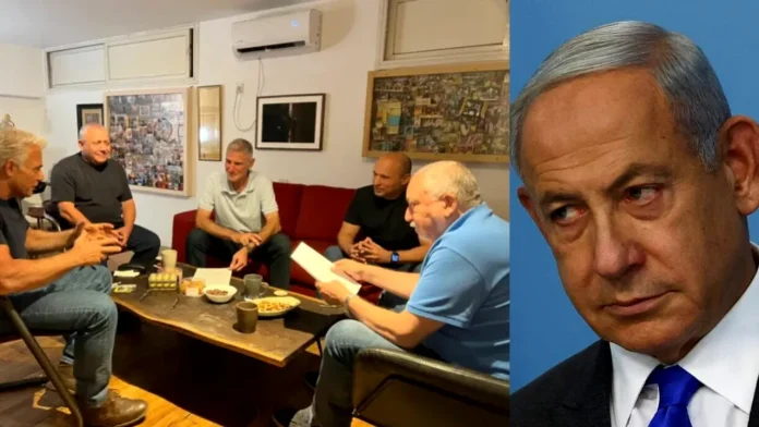 Toți contra lui Netanyahu. Cinci lideri ai opoziției din Israel își unesc forțele ca să-l dea jos pe Bibi! Toți contra lui Netanyahu. Cinci lideri ai opoziției din Israel își unesc forțele ca să-l dea jos pe Bibi!